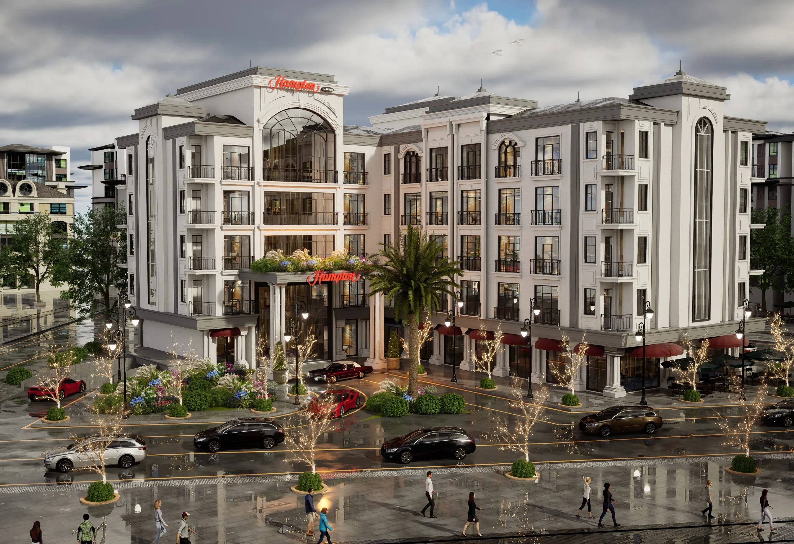 Hampton Otel — Kentsel çevre ve cephe