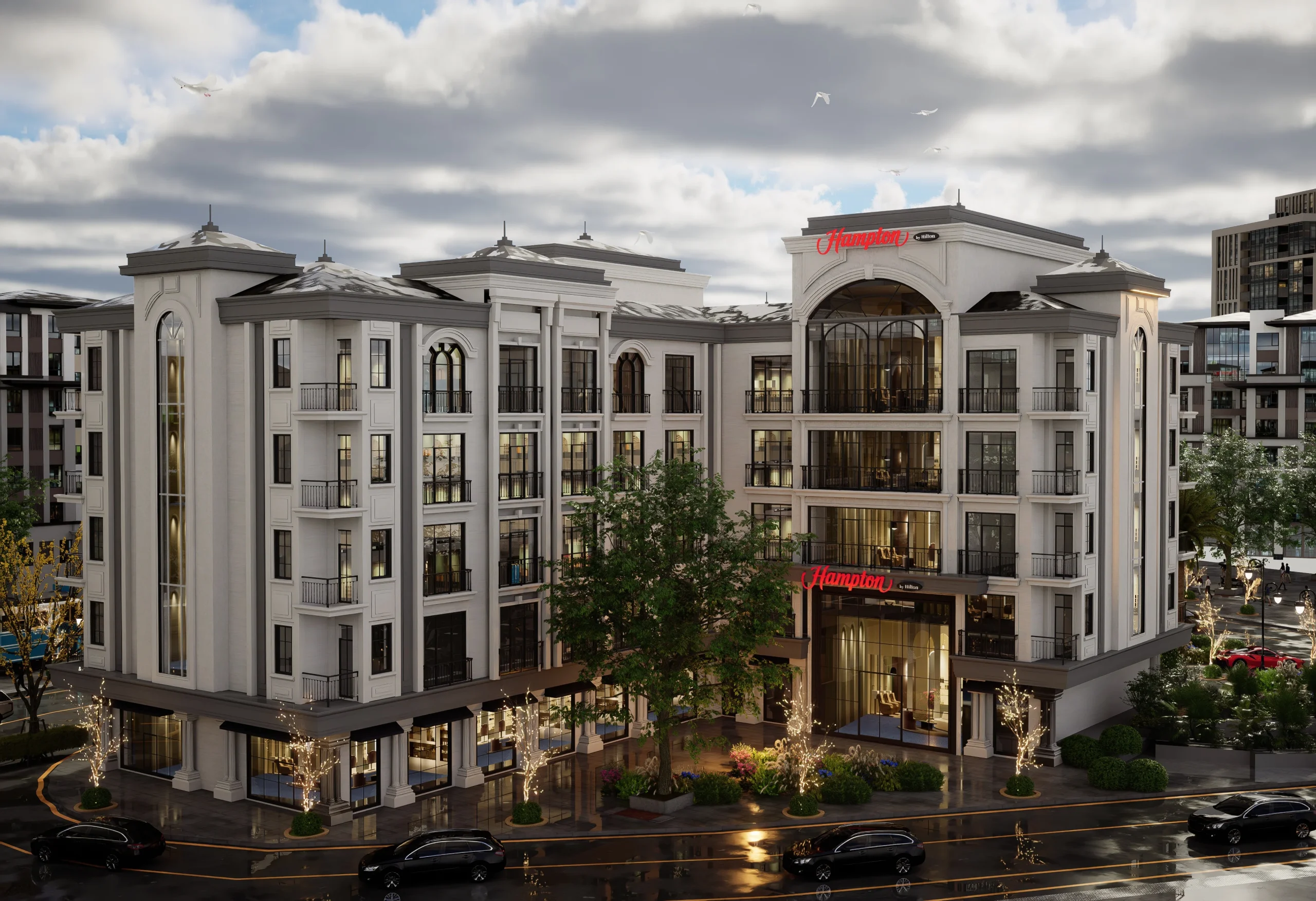 Hampton Otel — Gündüz cephe görünümü