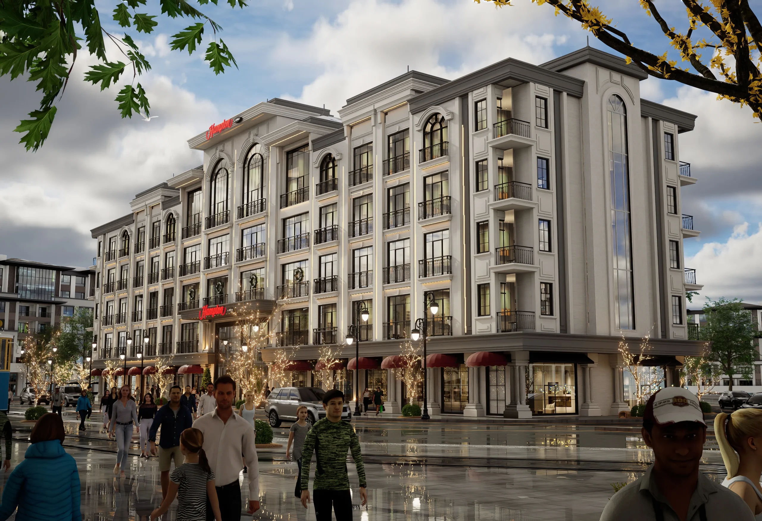 Hampton Otel — Zemin kat ve yaya ölçeği